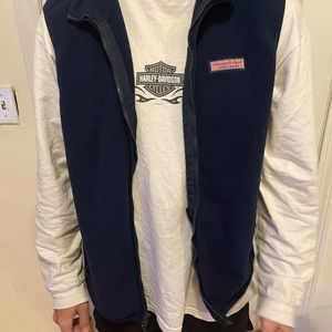 Vineyard Vibes polyester navy vest.
